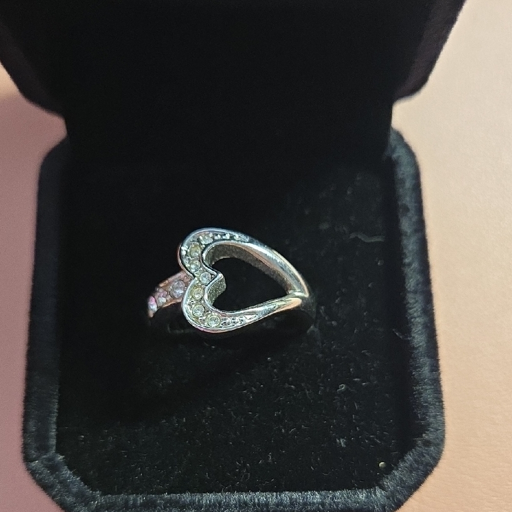 🔴Elegant Silver Heart Ring
